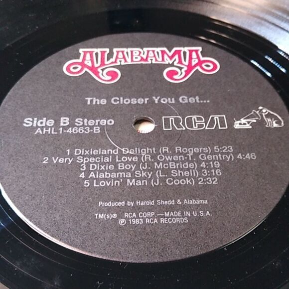 Alabama 'The Closer You Get' Vinyl Record - Picture 12 of 12